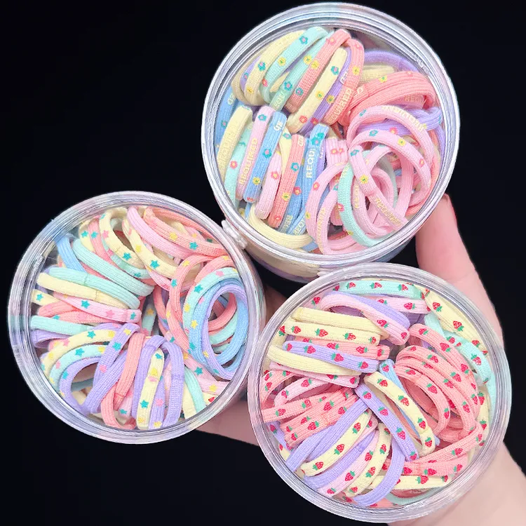 儿童橡皮筋不伤发女童扎马尾发圈高弹力发绳宝宝扎小辫子头绳发饰