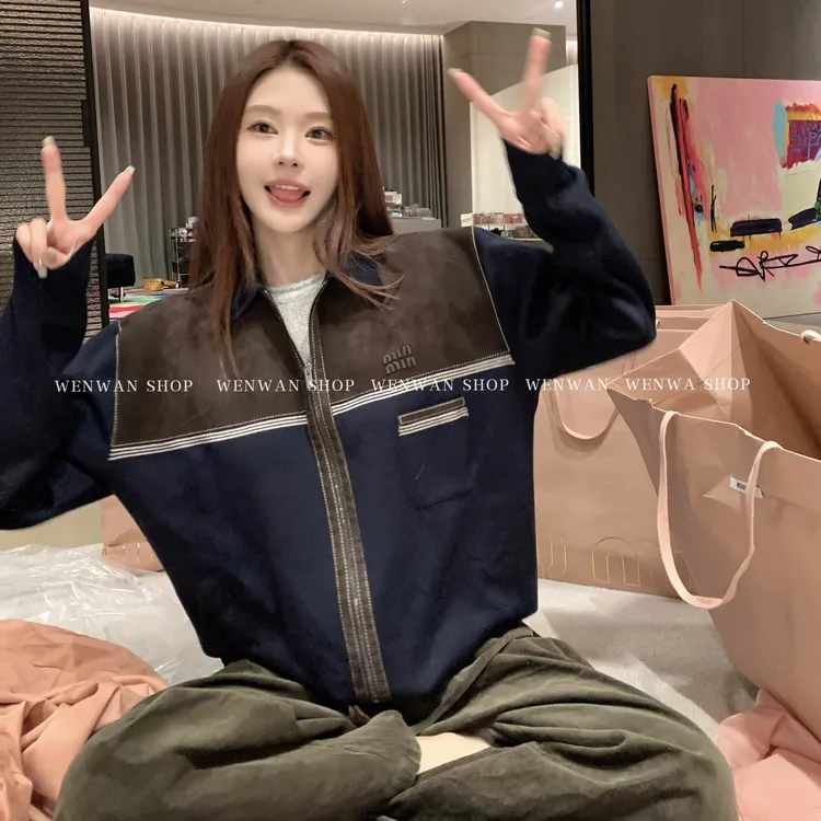 双十一狂欢价！【婉又花钱了！】复古拼色百搭外套