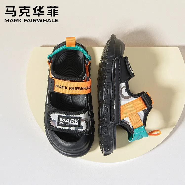 马克华菲2025年夏季新款男童运动凉鞋凉鞋韩版女童休闲不限沙滩鞋