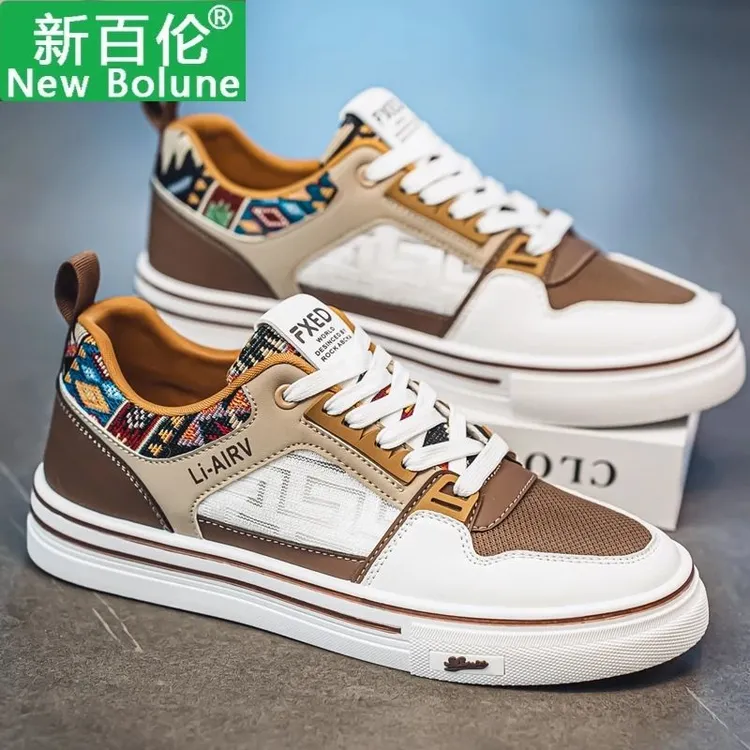 新百伦男鞋2025新款秋季透气防臭设计感时尚百搭运动休闲软底板鞋