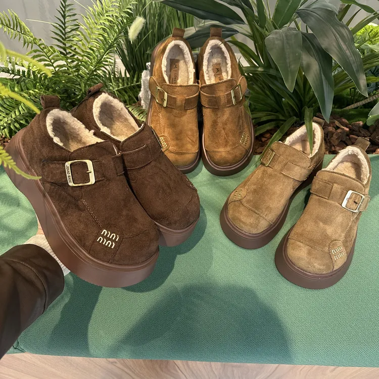 厚底全包勃肯鞋女2025冬季保暖勃肯鞋女款2025勃肯鞋博肯鞋雪地靴