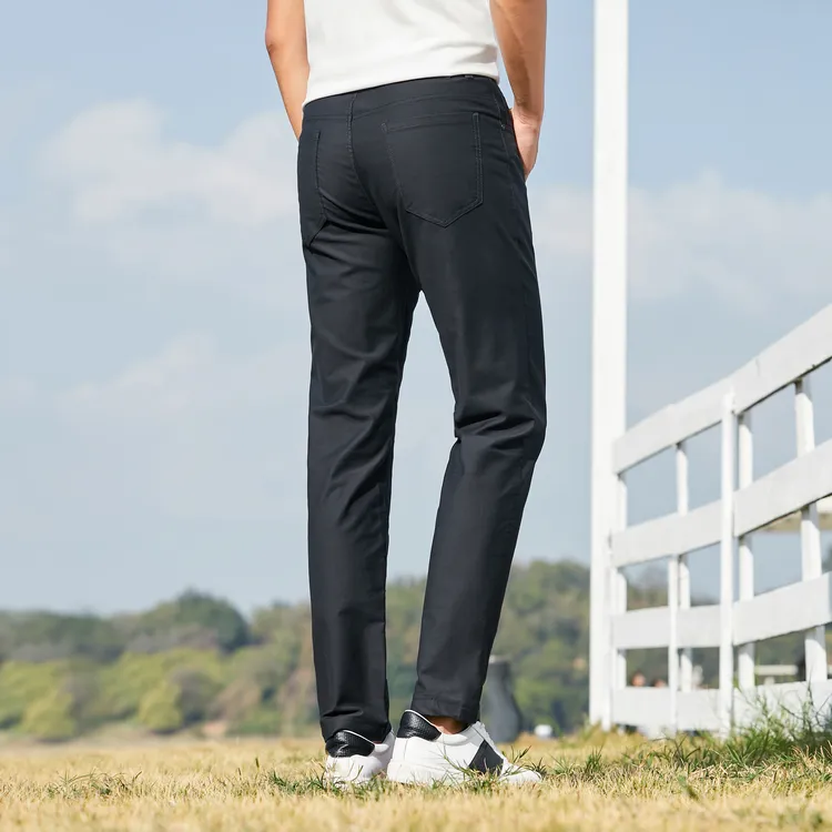 俞兆林日系商务长裤子阔腿简约男士裤子男款裤子舒适运动裤帅气