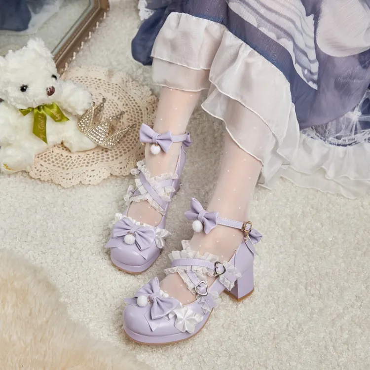 儿童高跟鞋日系jk皮鞋公主鞋女童洛丽塔单鞋学生少女萝莉鞋lolita