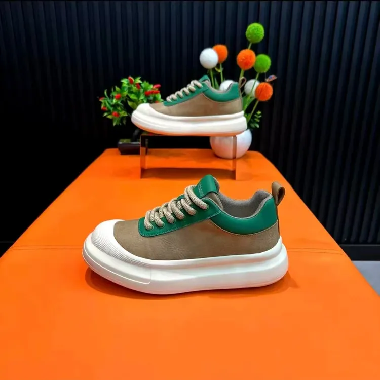 2026早春新款时尚潮流男士运动休闲鞋厚底防滑耐磨增高网红潮男鞋