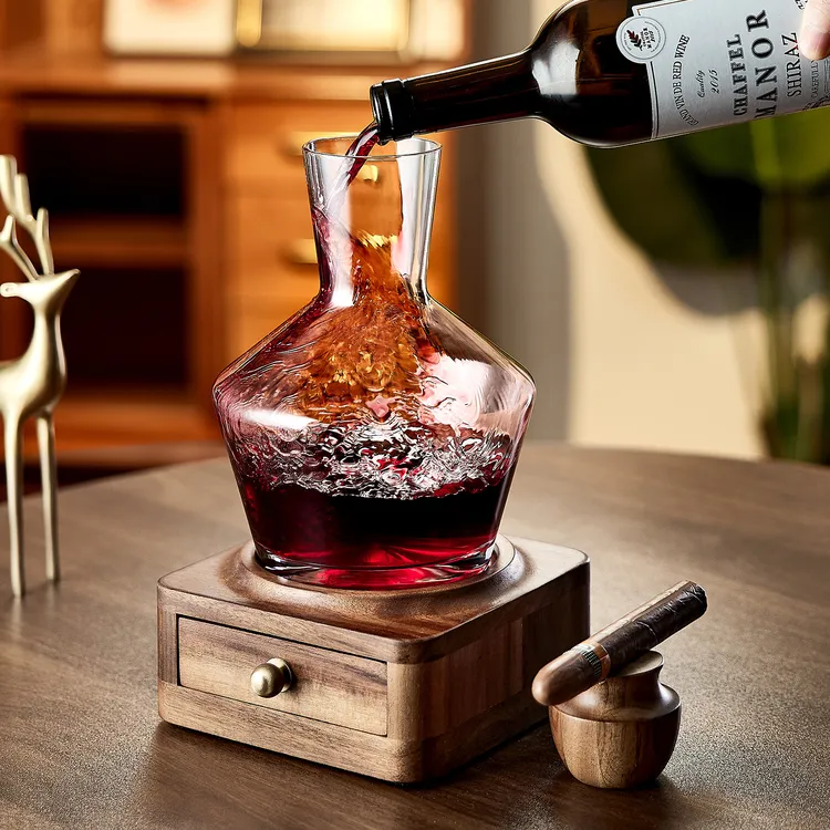欧式高颜值红酒醒酒器家用水晶玻璃快速分酒器高档奢华倒酒壶酒杯
