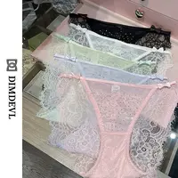 DIMDEVL/汀黛满天星烫钻性感纯欲蝴蝶结闪钻高级蕾丝网纱低腰内裤