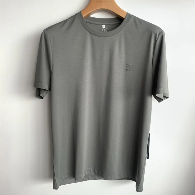 短袖夏季圆领休闲纯色实物T恤简约半袖单刀赴会男款透气上衣男士
