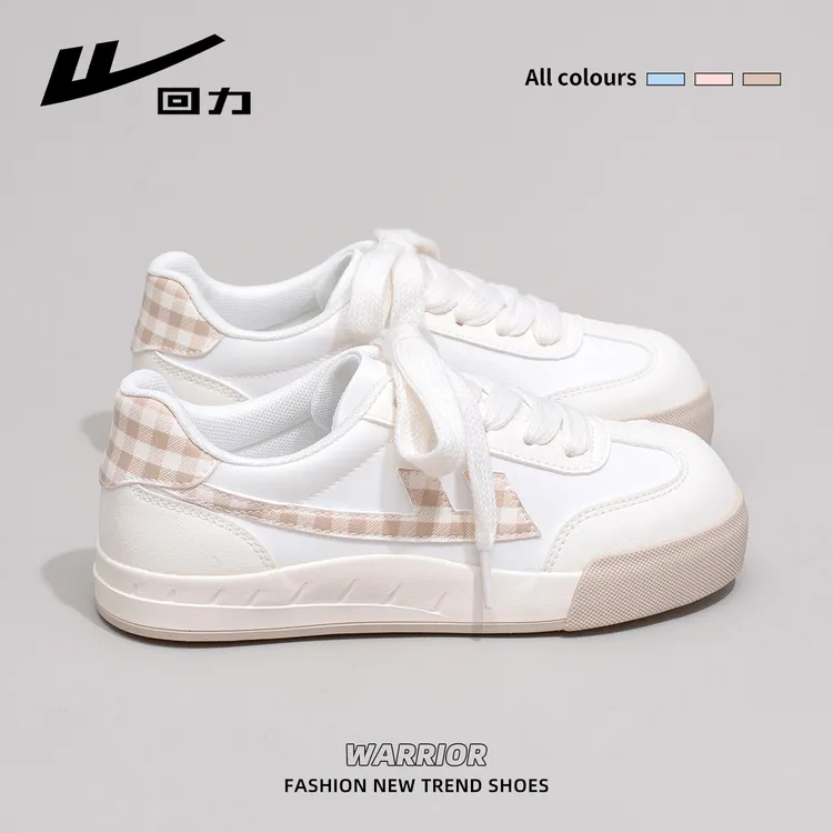 回力女鞋小白鞋女2025新款夏季百搭德训板鞋小众休闲透气帆布鞋子