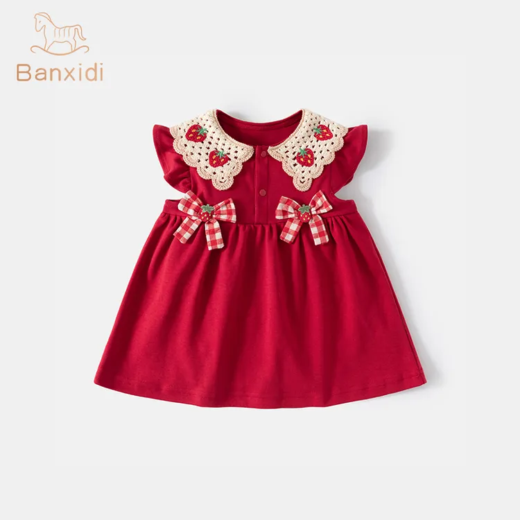 班喜迪女童连衣裙夏新款洋气婴儿裙子宝宝周岁礼服儿童公主裙夏季