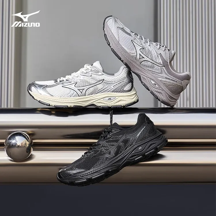 Mizuno/美津浓夏日户外复古高街机能风运动耐磨跑步鞋 RACER V2
