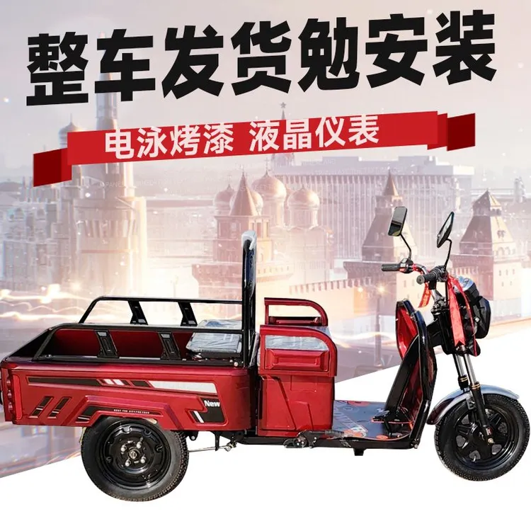 电动三轮车锂电池成人小型老人接送孩子货车拉货老年代步车三轮