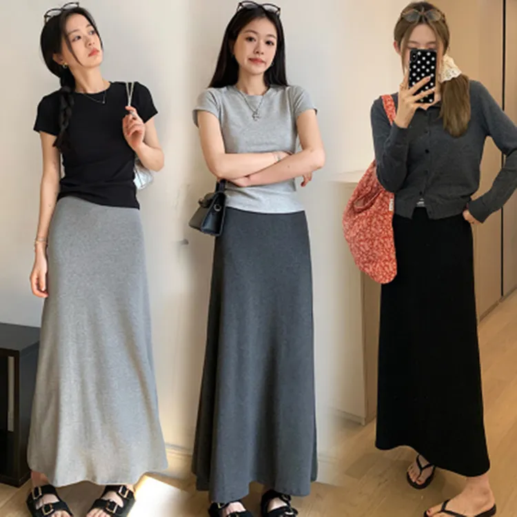 孕妇半身裙女春夏季新款中长款包臀鱼尾裙遮肉显瘦长裙时尚款夏装