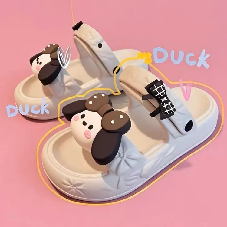 凉鞋女2355可爱卡通小狗夏季EVA防滑耐磨2025新款（配件可拆卸）