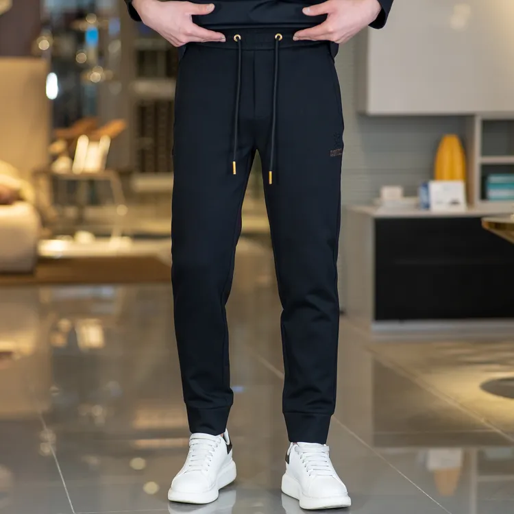 1250/LOWEK男士春季新款长裤休闲束脚男裤时尚修身百搭休闲裤