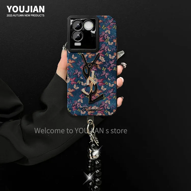 汇客凡品【vivos17e】潮牌网红复古蝴蝶防摔手机壳女款