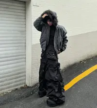 【没毛领介意不拍】二代座山雕加绒加厚外套男cleanfit重磅帆布水洗