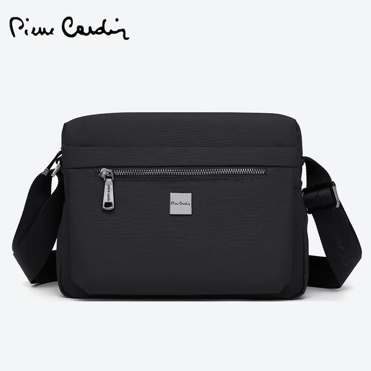 皮尔卡丹品牌斜挎包上班通勤防水单肩包时尚男包休闲背包商务男士