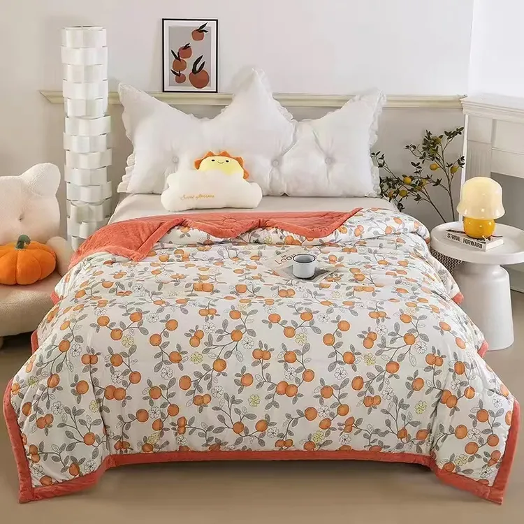 绒豆豆秋冬被子柔软舒适蓄热保暖商品图