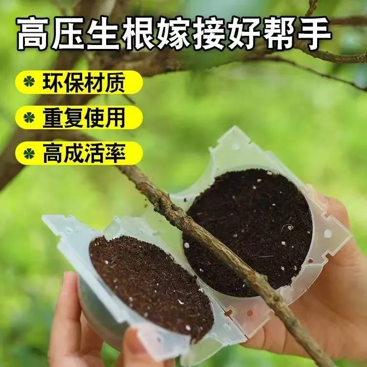 植物高压繁殖盒控根器扦插嫁接高压包生根盒枝繁殖球生根繁殖盒子