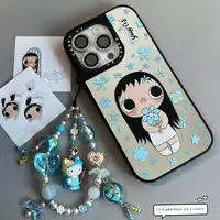 CASETi镜面蓝色小玉女孩适用16promax手机壳iPhone15可爱14卡通13