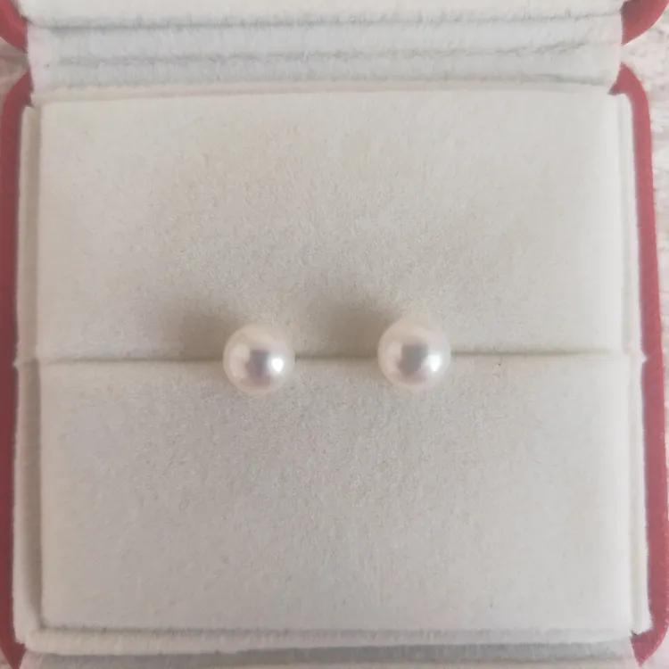 (一物一拍) 珍珠耳钉 淡水 (默认微瑕)