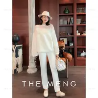 THE MENG【白牛】长绒棉极简通勤百搭显瘦直筒牛仔裤#M242P0048