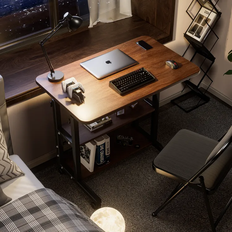 简易床边桌可移动升降桌多功能可升降书桌家用学习桌电脑桌写字桌