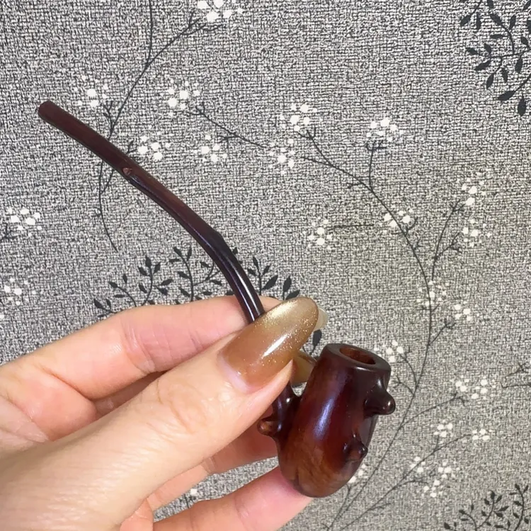 檬子木烟斗手把件