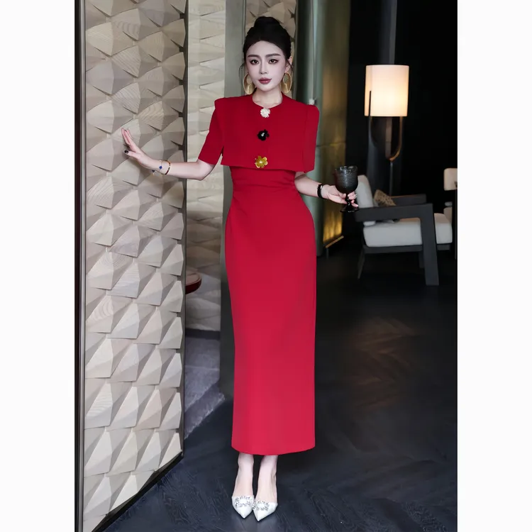 ZEROYK洋气时尚套装女秋季新款轻奢小香风短外套背心裙休闲两件套