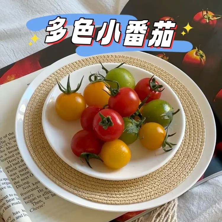 精品现摘新果现摘多色小番茄组合酸甜多汁