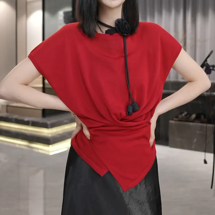 时尚简约衬衫新款藏肉巨遮肚子显瘦上衣女短袖减龄洋气胖mm大码夏