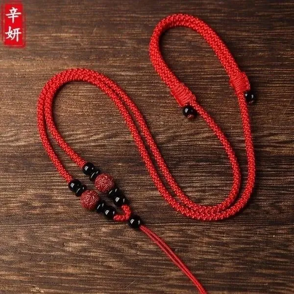 非金属锦纶吊坠 非金属吊坠 爆品编织吊坠绳项链绳调节玉佩挂件绳