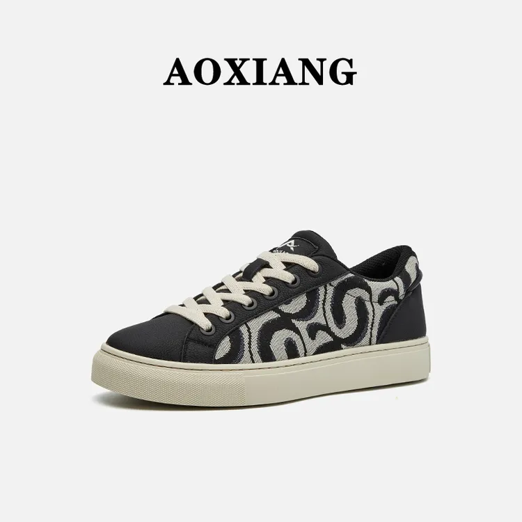 奥象2025新款男鞋板鞋潮流运动新款百搭男鞋系带潮流时尚男休闲鞋
