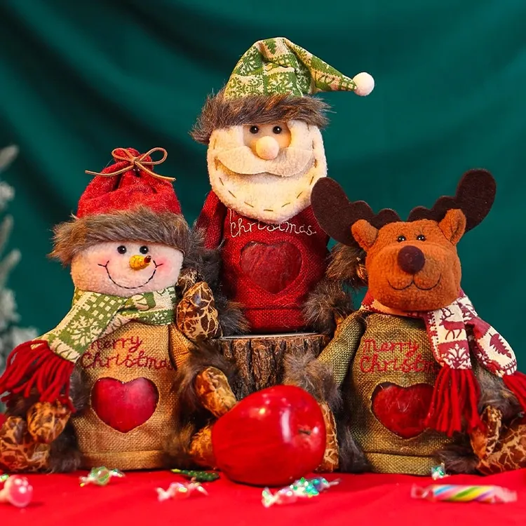 平安夜苹果袋创意儿童糖果罐圣诞节苹果包装盒平安果礼品盒礼物cy