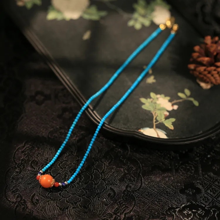 【曼丽专属】安曼博 S925银美松蜜蜡项链 (约2mm) XZ0047BZ