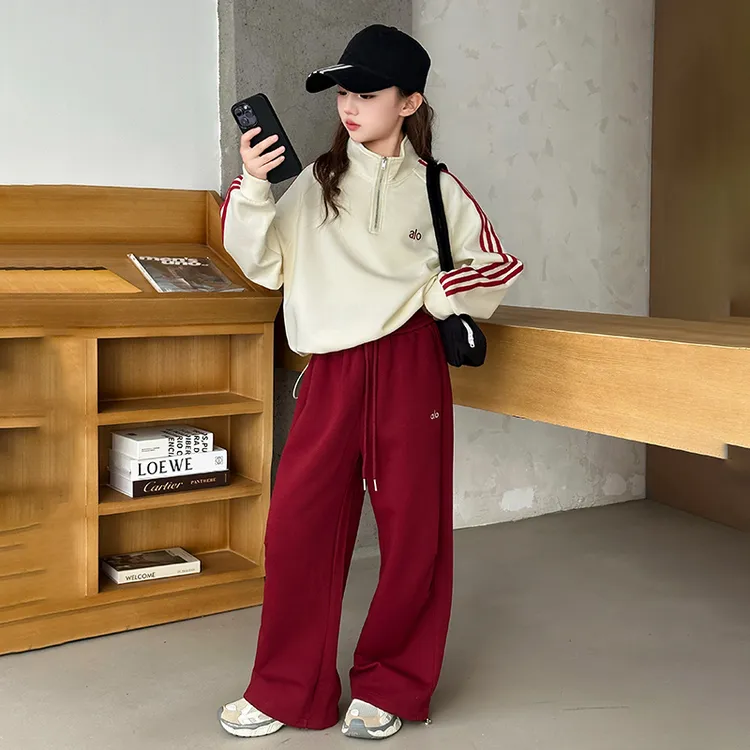 女童秋装套装2025新款洋气大童休闲卫衣6-12岁春秋儿童运动两件套