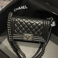 95新 Chanel/香奈儿 多多奢品/香奈儿小号leboy斜挎包/98新包展