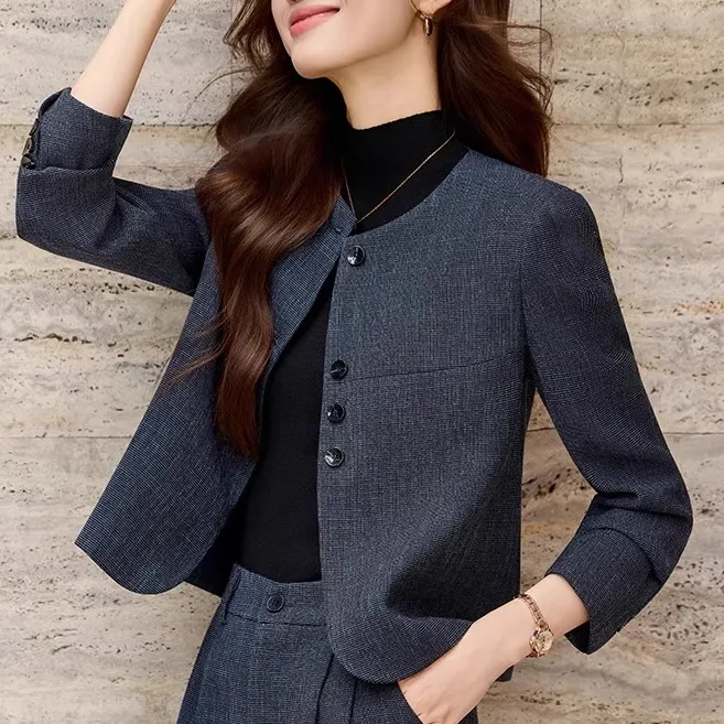短款西装外套女小个子2025年秋季新款韩版休闲职业装西服上衣