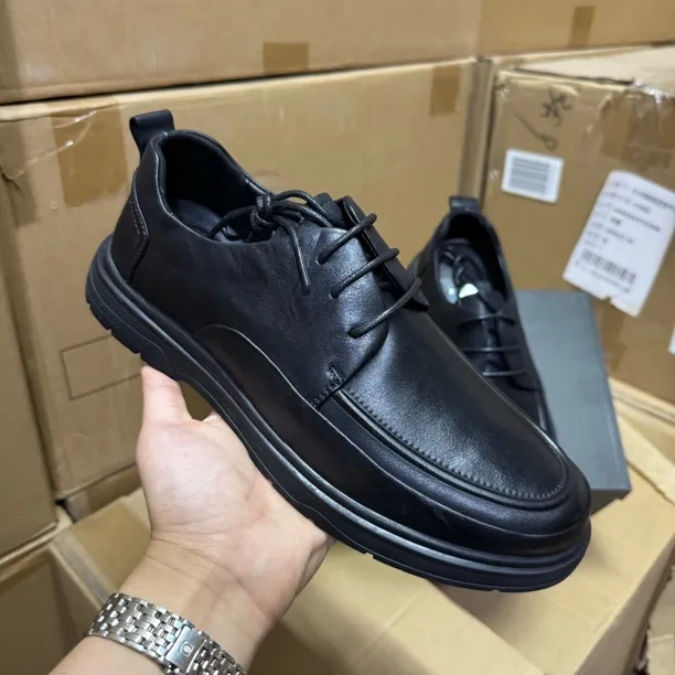 木鞋业 092软底软面头层牛皮舒适男鞋可休闲可商务舒适不挑脚