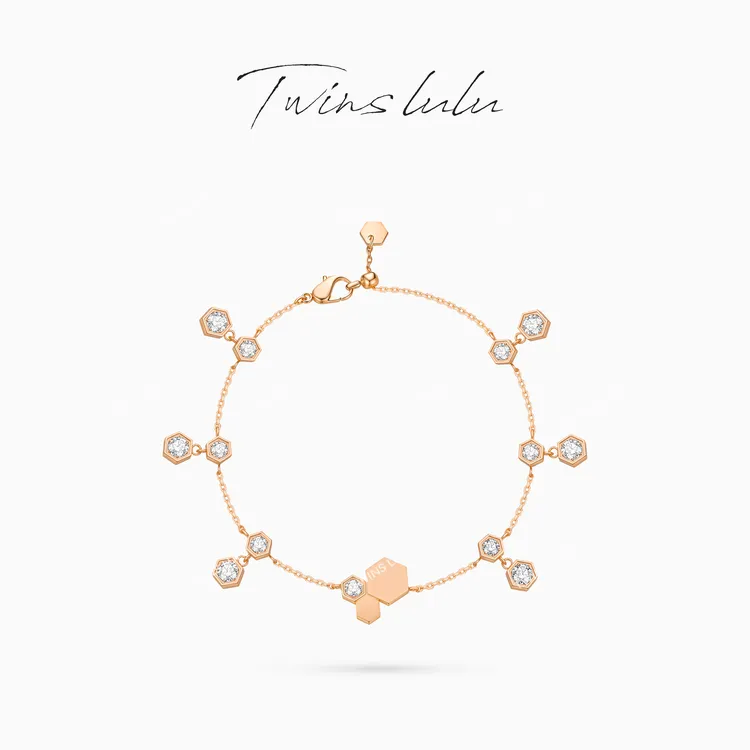 TWINS LULU 【蜂巢】新年款 小众设计高级感首饰蜂巢手链TSS6779