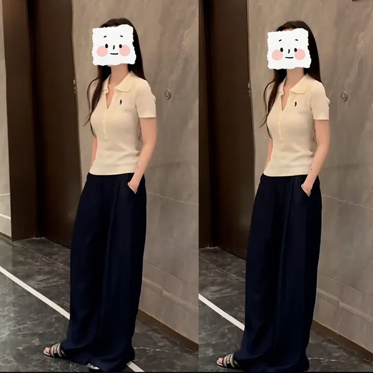 2025夏季搭配一整套时尚简约百搭休闲少女轻熟上衣显瘦裤子套装女