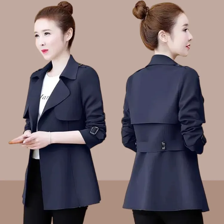 高档风衣女款爆款2025新款春秋季中长款外套女小个子洋气高贵上衣