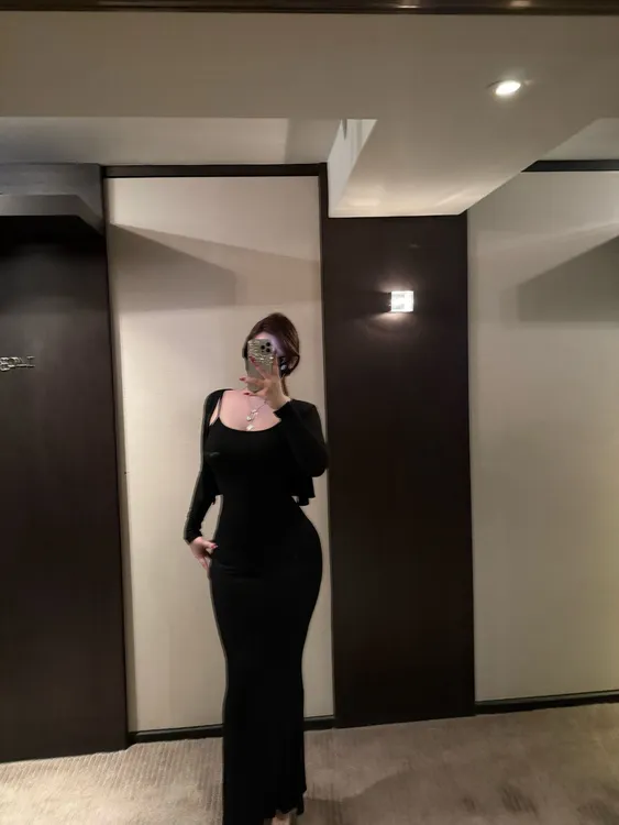 胖婷大码定制胖mm「素颜套装」卡戴珊性感包臀吊带连衣裙开衫套装