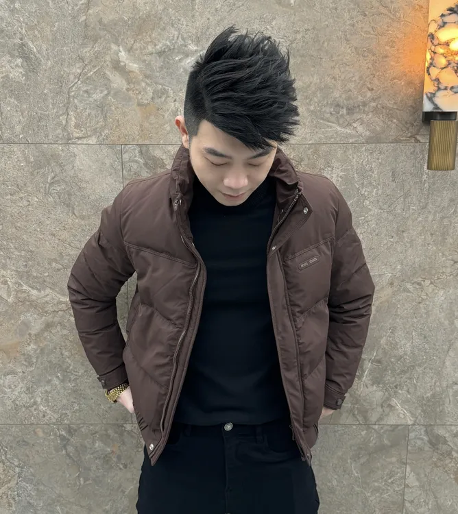 2025年修身短款男士羽绒服白鸭绒可拆式帽子保暖立领男羽绒99801