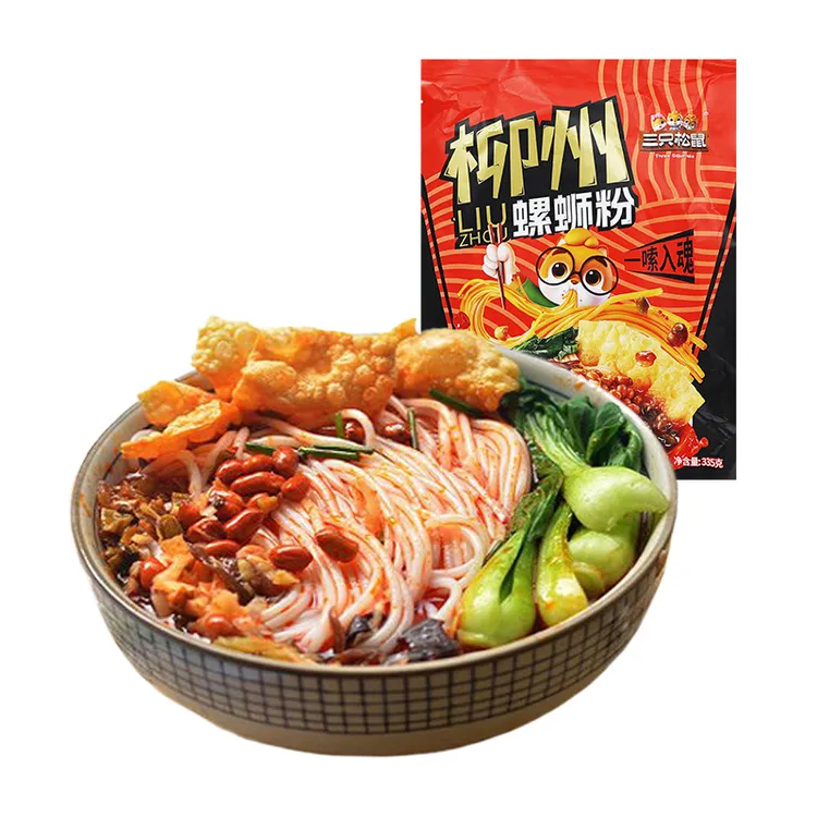 三只松鼠螺蛳粉335g柳州正宗特产螺蛳粉方便速食香辣夜宵