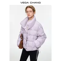 【返现10%】9/22上新【紫雾凝绒】浅紫立领魔方羽绒服轻盈感羽绒服