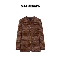 SJJ-SHANG【慕斯】澳洲进口超细羊毛重工小香风外套q135656p