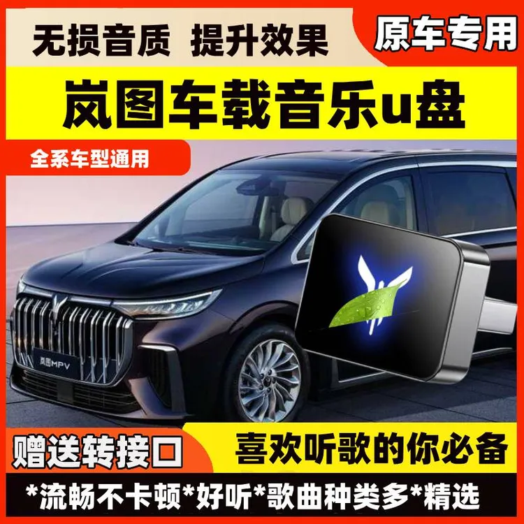 适用于岚图车载U盘梦想家/FREE追光专用汽车装饰用品无损音乐优盘