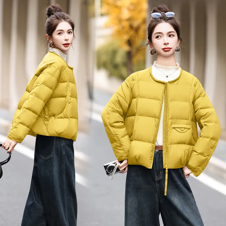 羽绒服女装2025冬装冬天衣服冬季百搭白鸭绒加厚小个子羽绒衣外套