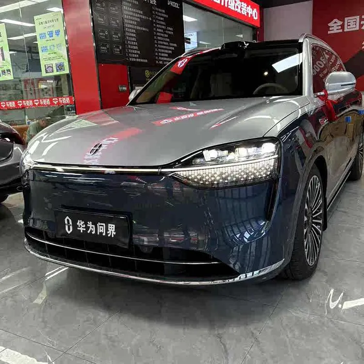 车炫仕适用问界M9汽车贴膜改色膜悬浮车顶贴膜全车膜车身贴膜亮黑